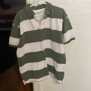 Gap Kids Boys polo green and white size 14-16